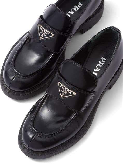 prada monogram loafers|Prada lace up shoes.